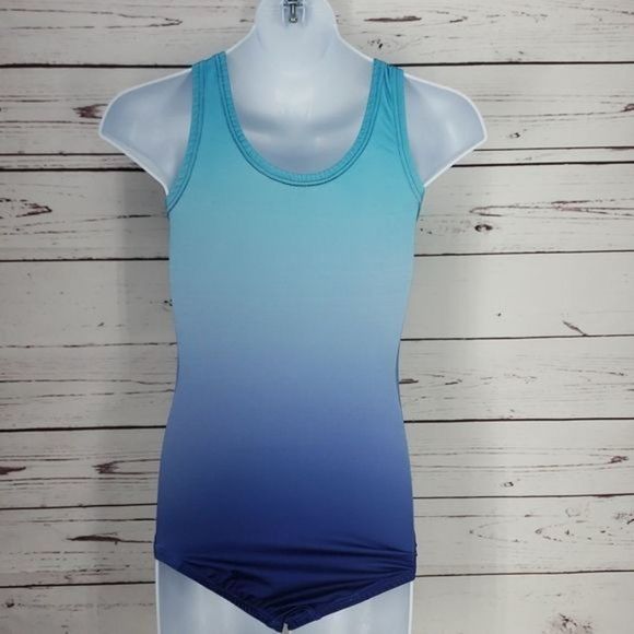 Garland Active Wear reach blue child large Leotard - Picture 2 of 9
